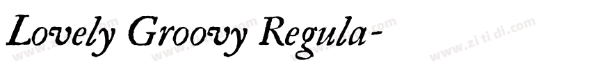 Lovely Groovy Regula字体转换